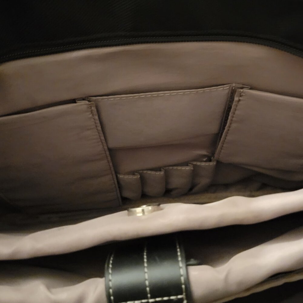 Samsonite shoulder work black laptop bag black multipockets, durable laptop - Picture 9 of 12